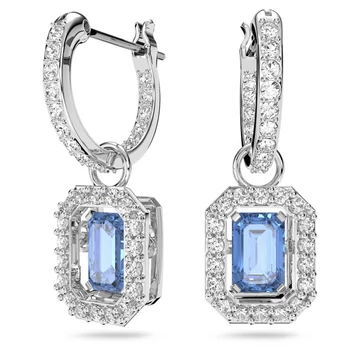 【Swarovski】Ortyx 5616911 Swarovski Ortyx Triangle Cut Hoop Earrings - 5616911